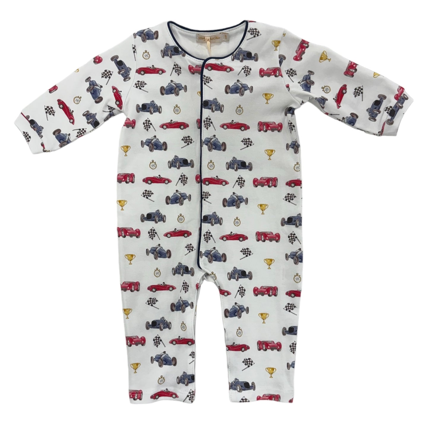 Baby Club Chic Vintage Racecar Coverall