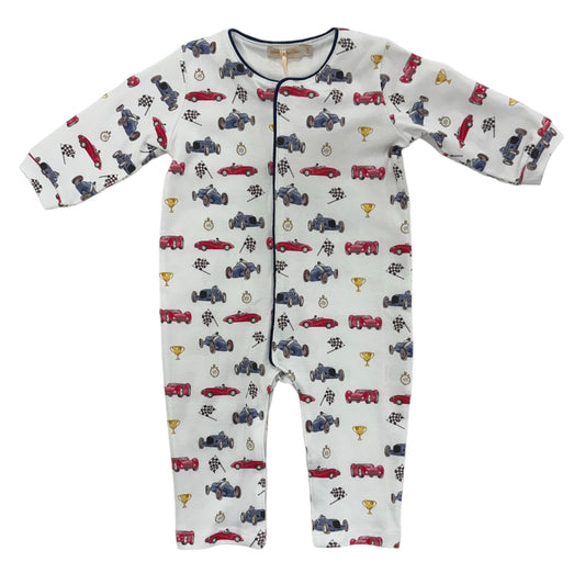 Baby Club Chic Vintage Racecar Coverall