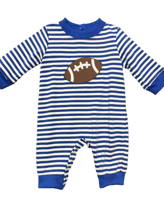 Claire & Charlie Football Romper