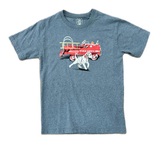 Wes and Willy Boys Firetruck Castlerock Short Sleeve Tee