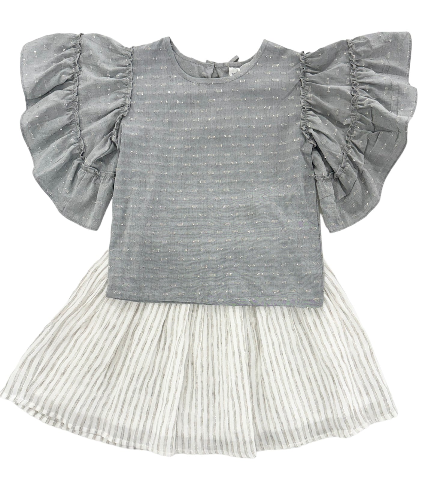 Poppet & Fox Metallic Gold Stripe-y Dots Set