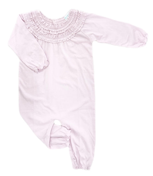 Feather Baby Double Ruffle Romper