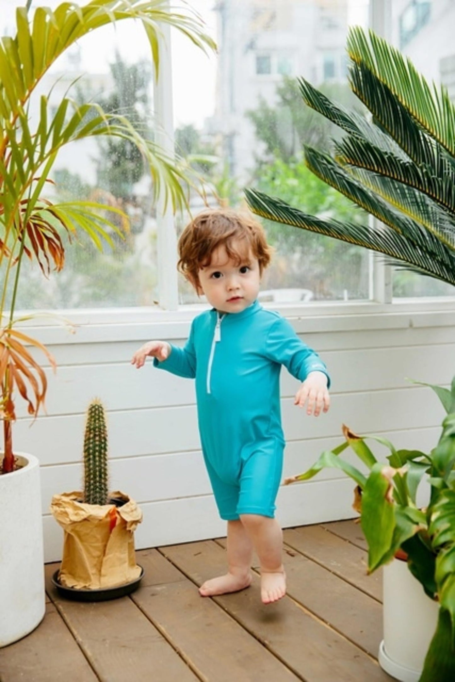 Explanet Baby Swimsuit-Aqua
