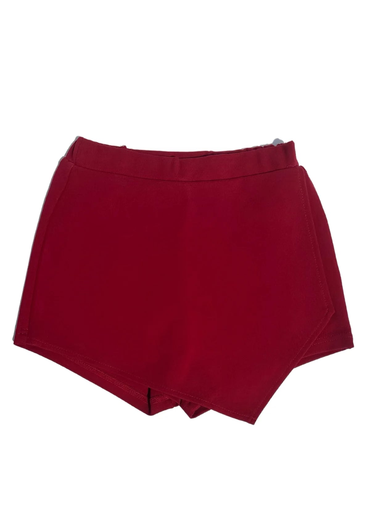 Pleat Alden Red Skort