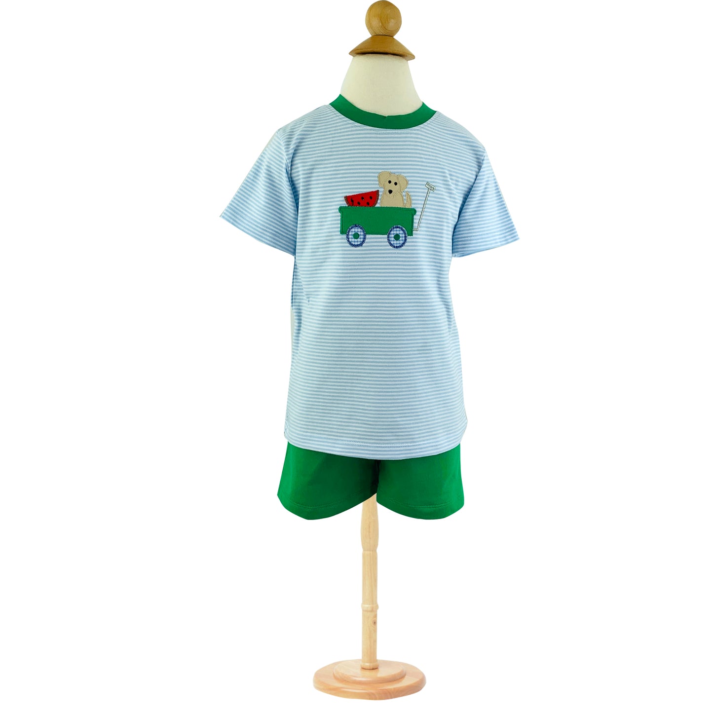 Ishtex Wagon Applique Boy Set
