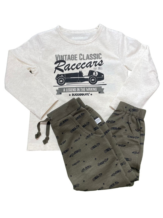 Rugged Butts Vintage Race Car Set