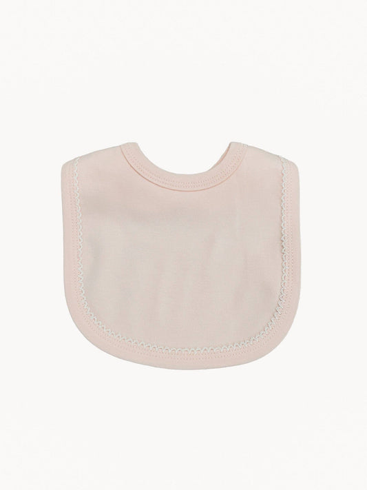 Bibs - Picot Trimmed: Pink