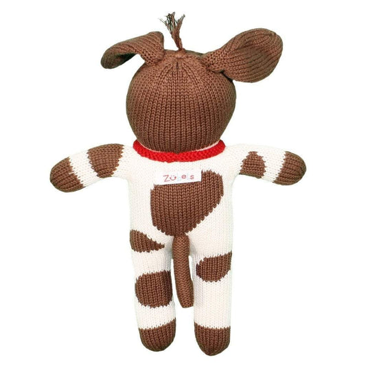 Mr. Woofers the Hand-Knit Dog Doll: 7" Rattle