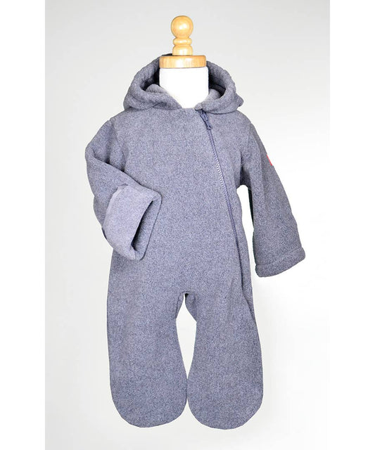 Baby Fleece Widgeon Warmplus Bunting: Heather Gray / 9 Months