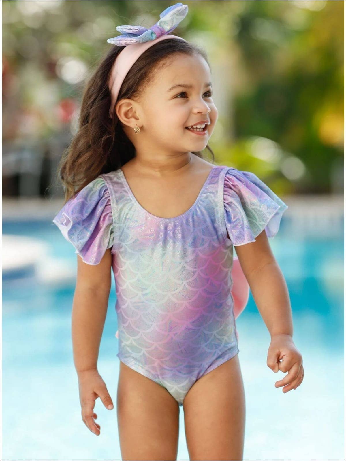 Mer-Mazing One Piece Swimsuit: Rainbow / 2T/3T