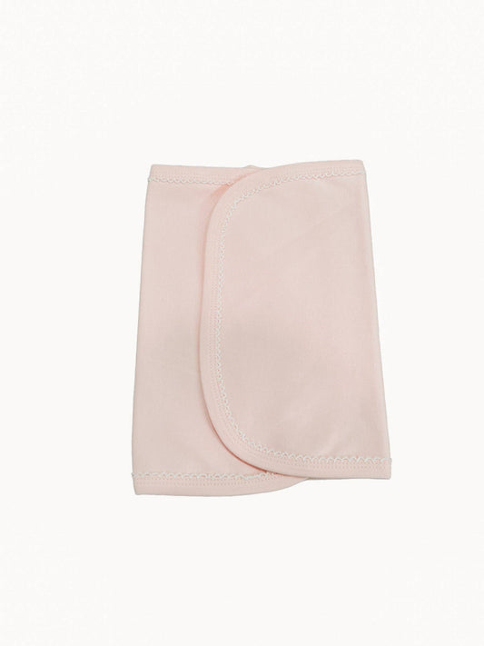Burp Cloths - Picot Trim: Pink