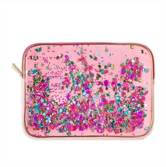 Pink Confetti Laptop/Ipad Case