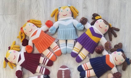 Zubels Cheerleader Knit 12” Doll