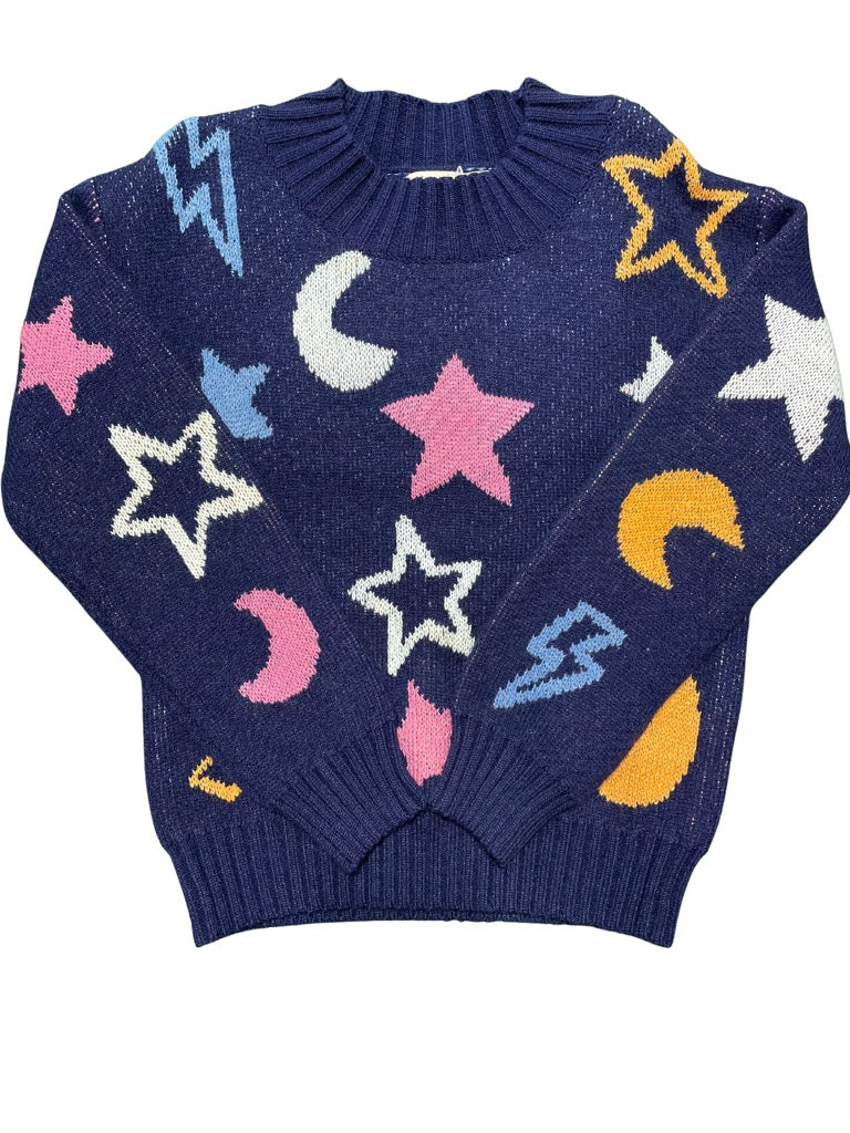 Hannah Banana Star Bolt Sweater