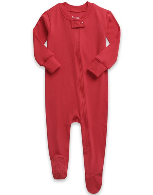 Explanet Bamboo Red Baby Footie