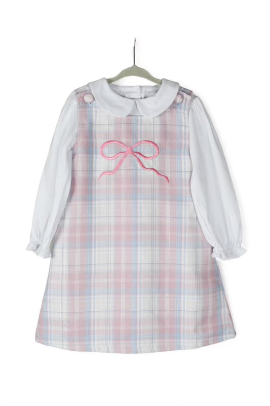 Jumping Jolly Plaid Girl Dress Set