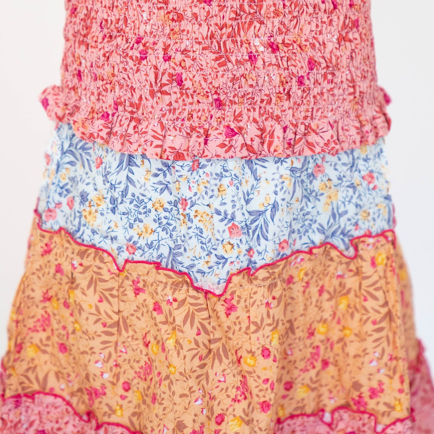 Bela & Nuni Floral Print Layered Skirt