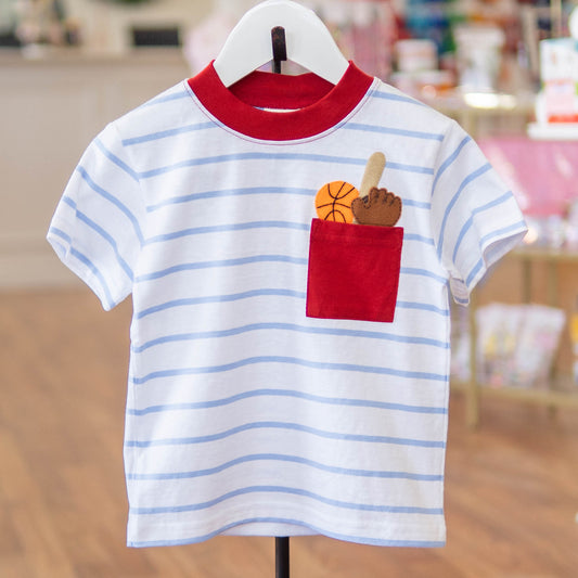 Luigi Kids Stripe Sports Tee