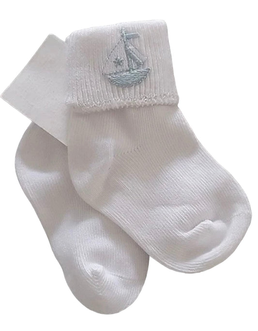 Jefferies Socks Sailboat Emb