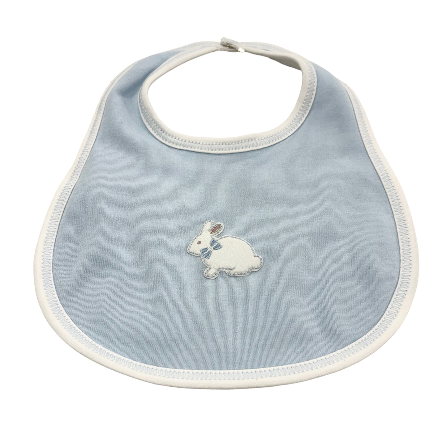 Magnolia Baby Little Cottontail Light Blue Bib