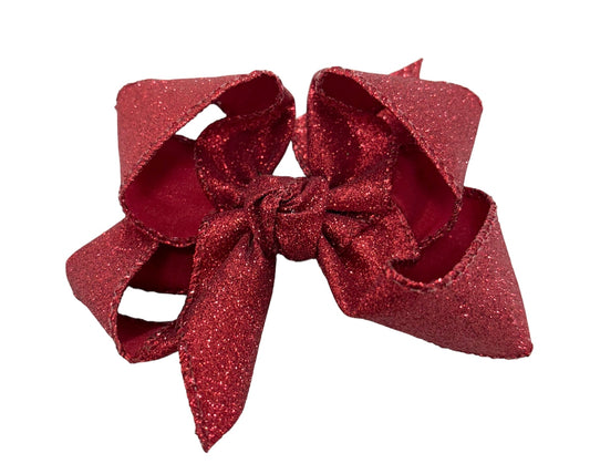Beyond Creations Hairbow Red Sparkle