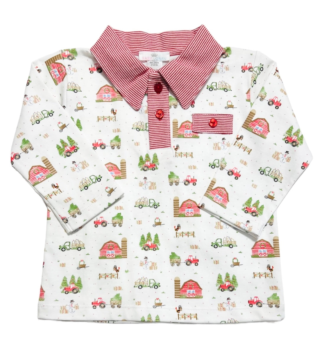 Baby Loren Christmas Farm Polo