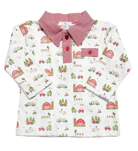 Baby Loren Christmas Farm Polo