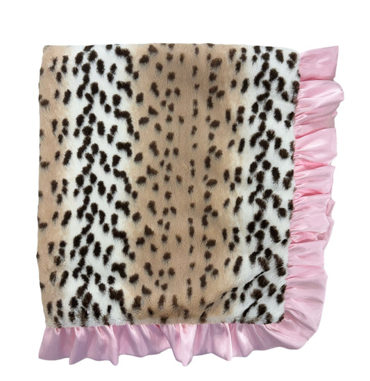 Cuddle Couture Snow Leopard Minky Blanket