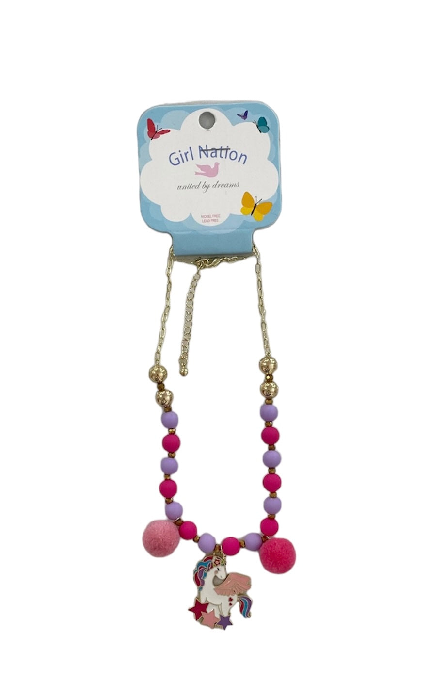 Girl Nation Unicorn Necklace