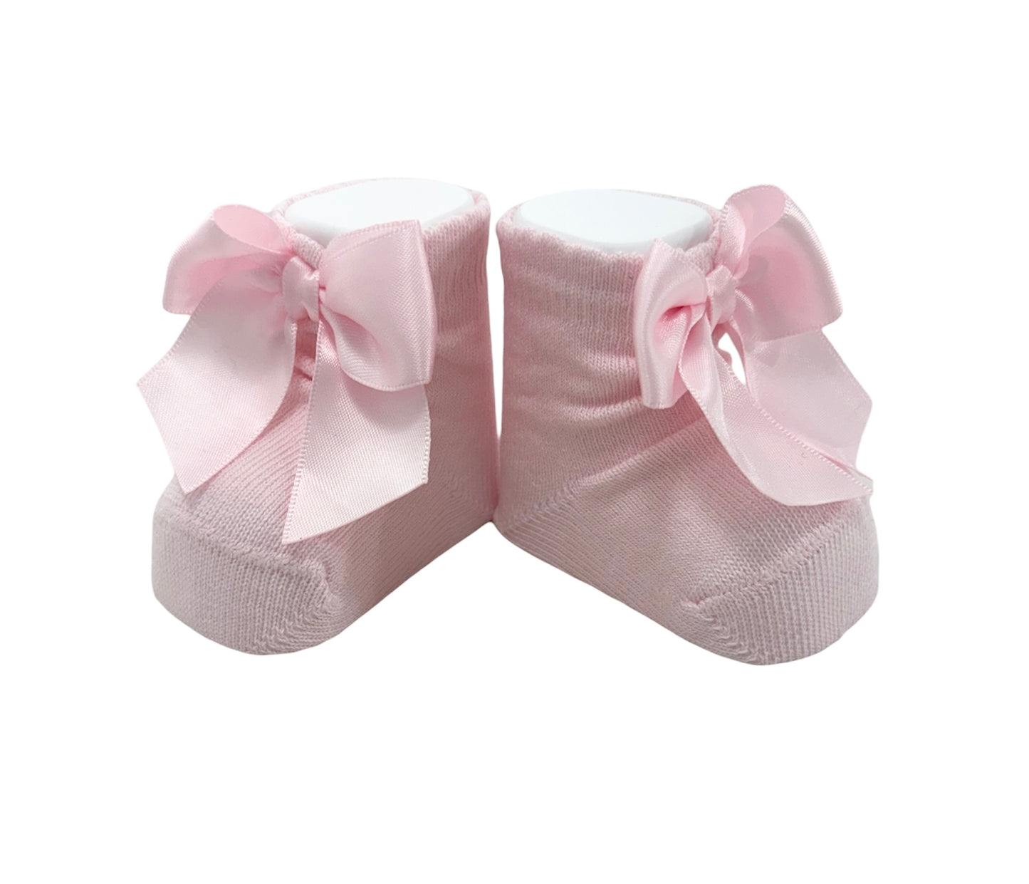 Carlo Magno Pink Bow Booties