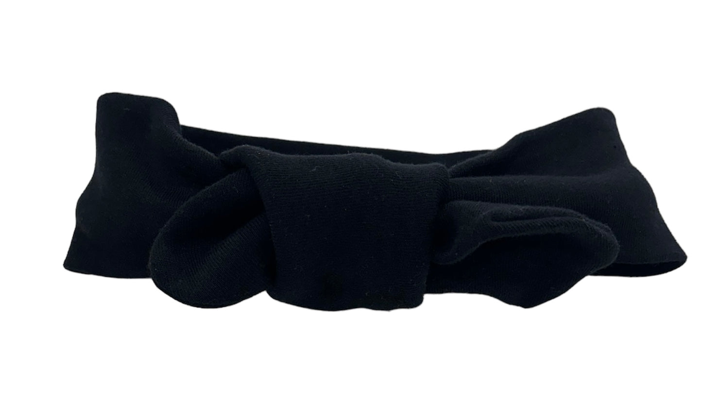 Creative Knitwear Black Tie Knot Headband