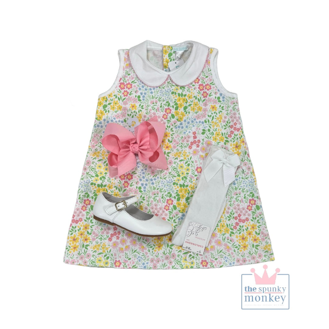 Reese Floral Peter Pan Collard Dress