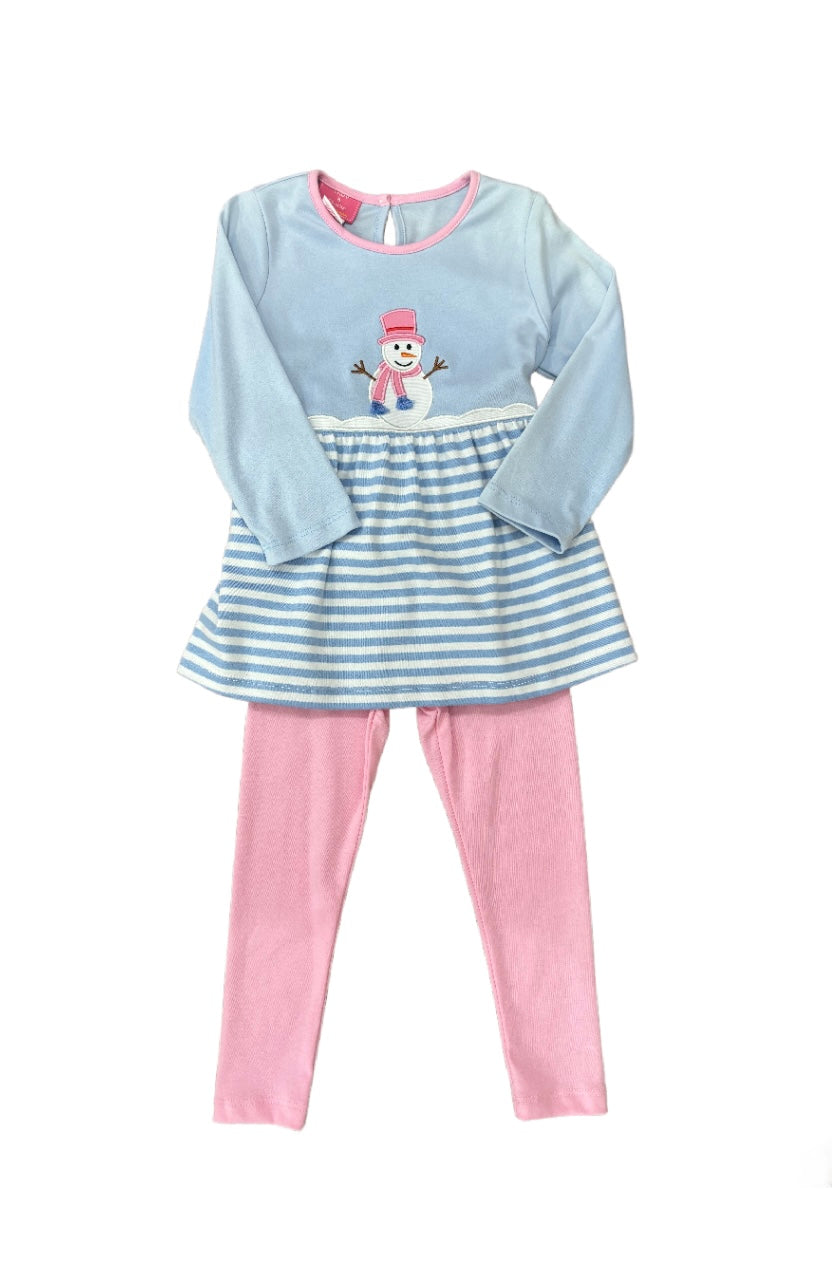 Claire & Charlie Snowman Tunic Set