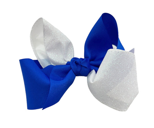 Beyond Creations Hairbow Blue Sparkles