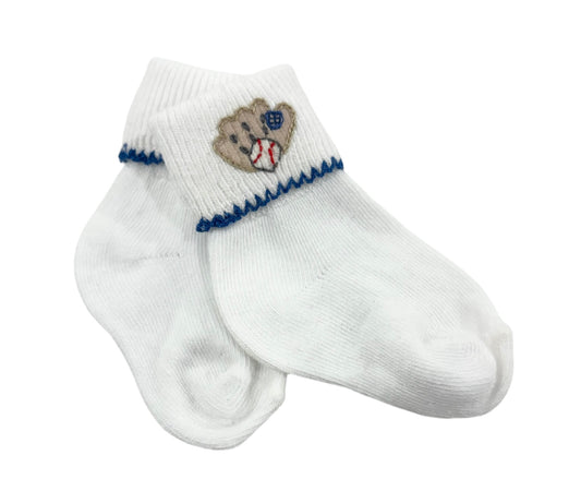 Magnolia Baby Emb Baseball Socks LB