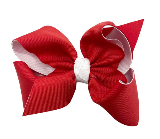 Beyond Creations Red/White Hairbow