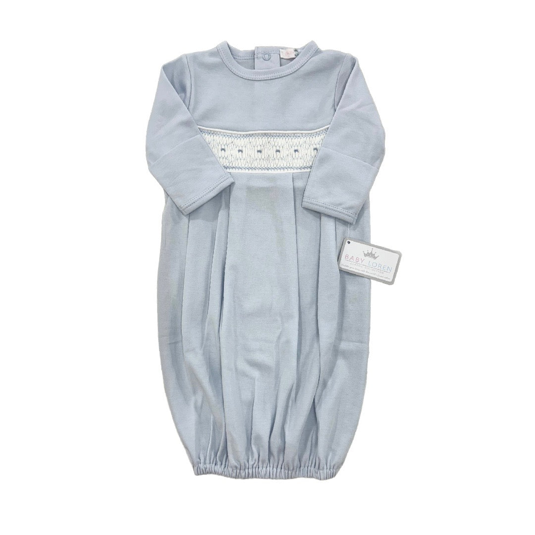 Baby Loren Classic Hand Smocked Pima Gown