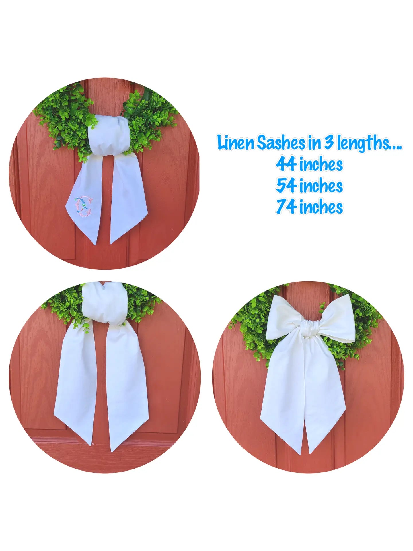 The Royalty Collection Linen White Sash