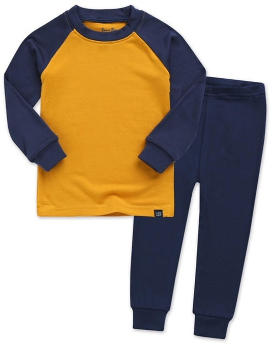 Explanet Mustard & Blue Loungwear