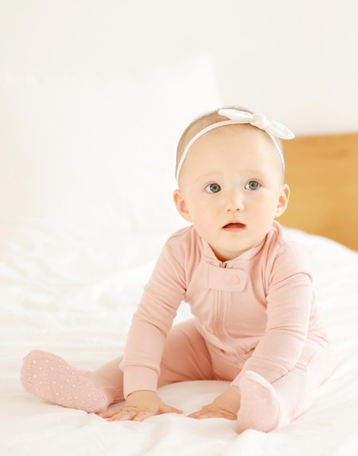 Explanet Milk Pink Baby Footie Loungewear