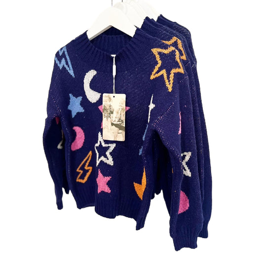 Hannah Banana Star Bolt Sweater