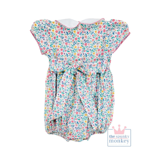 Rosie Floral Smocked Bubble