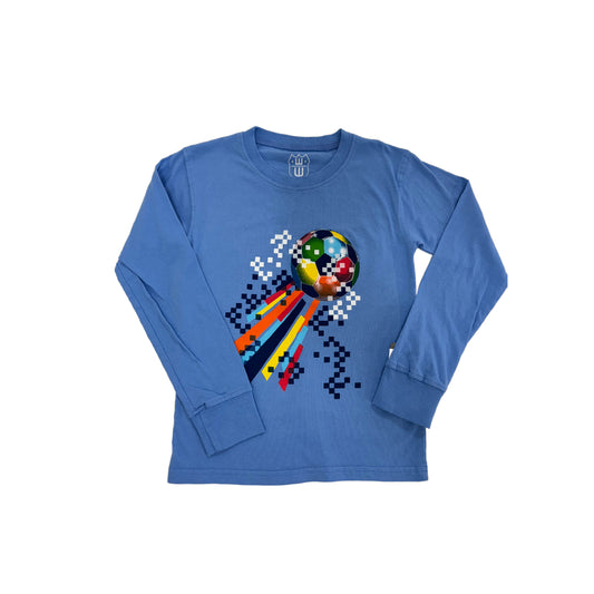 Wes and Willy Soccer Ball Long sleeve Tee