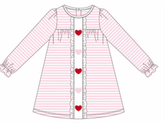 Jumping Jolly Heart Girl Dress