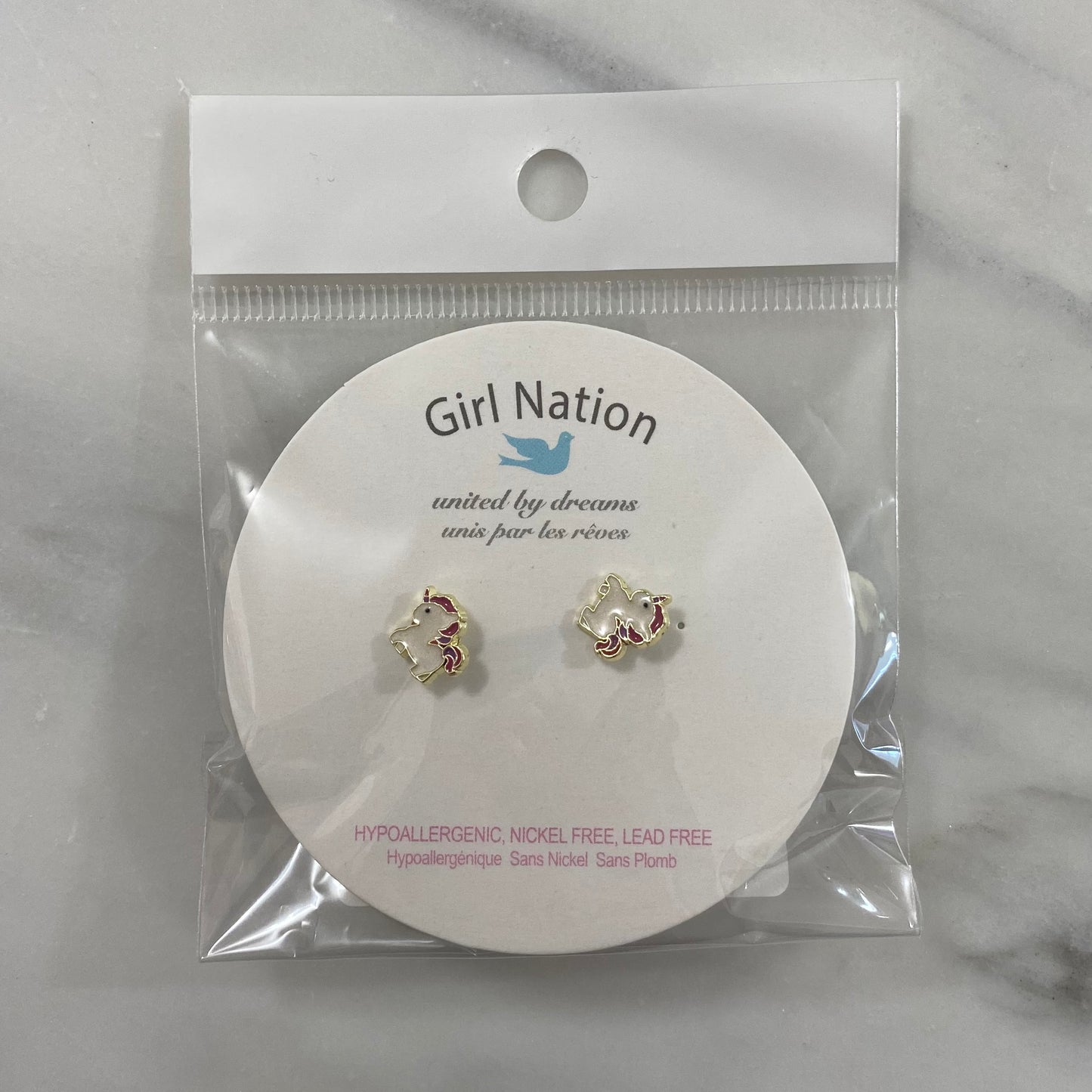Girl Nation Stud Earrings