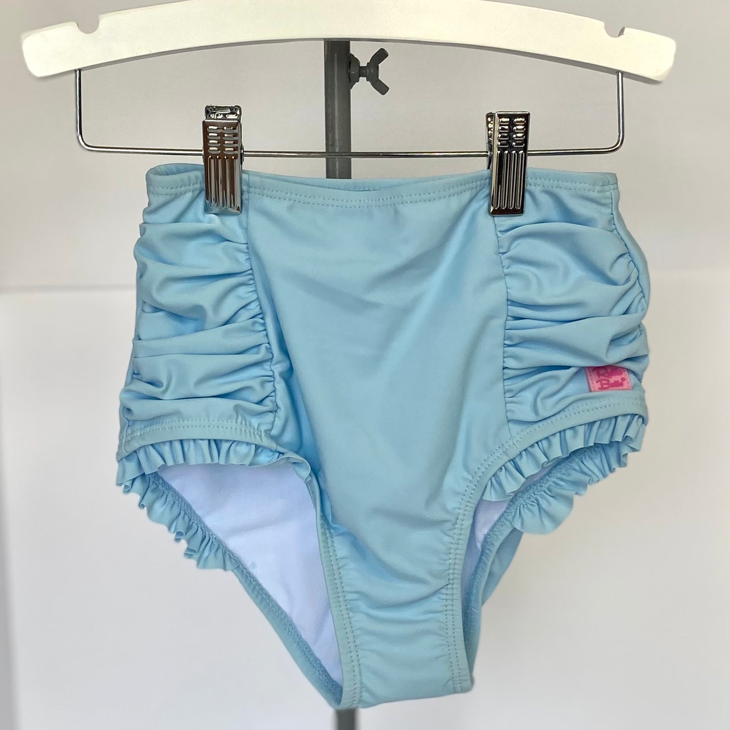 RuffleButts Sky Blue Flounce 2-Piece Bikini