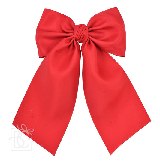 Beyond Creations Red Opaque Satin Bow