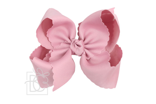 Beyond Creations Mauve Scalloped Edge Hairbows