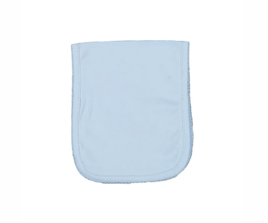 Baby Loren Blue Pima Burping Pad