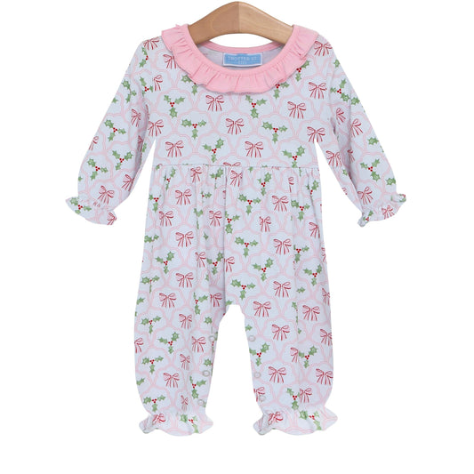 Trotter St. Kids Berries and Bows Romper